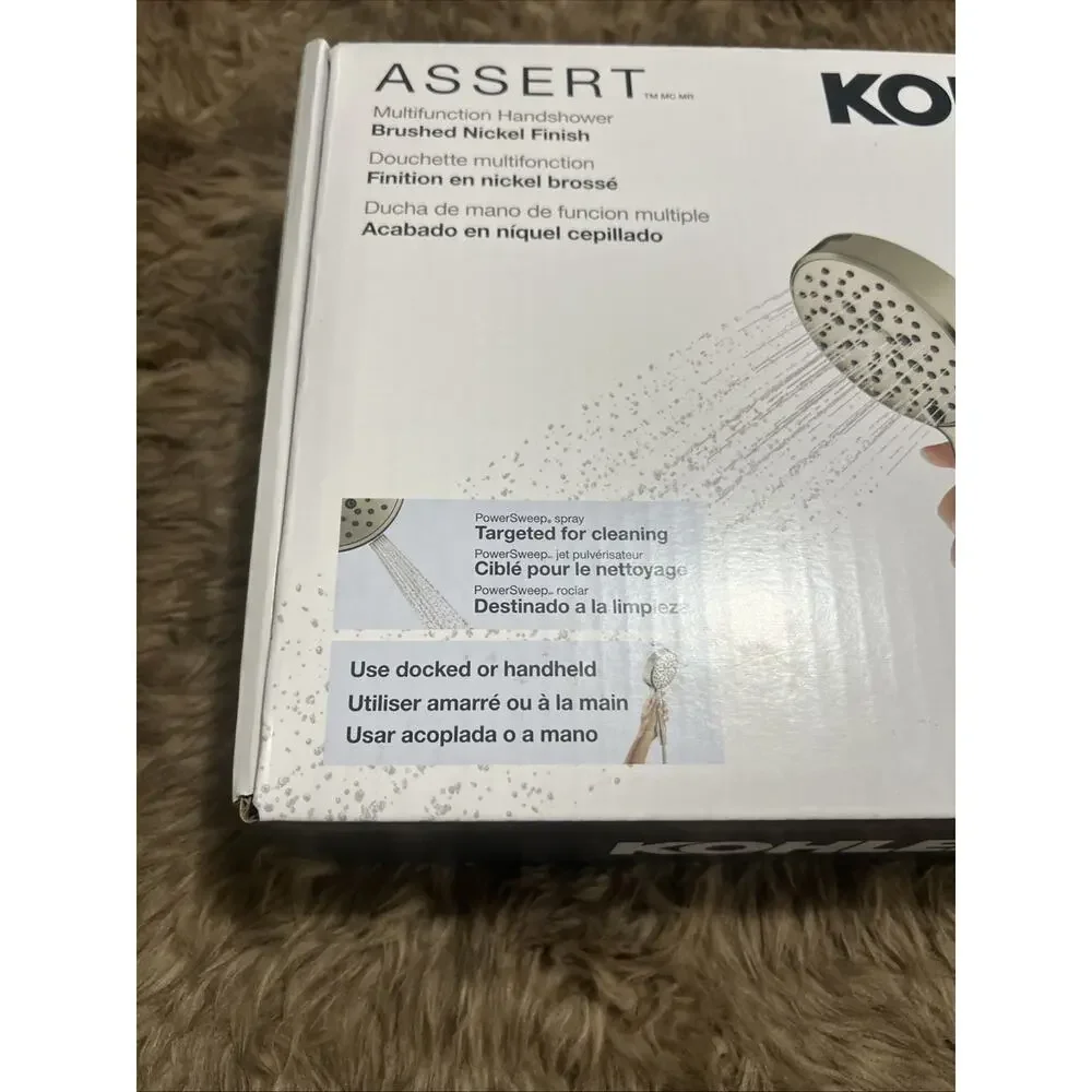 Kohler Assert Multifunction Handshower R38755-G-BN – Brushed Nickel Finish -Used